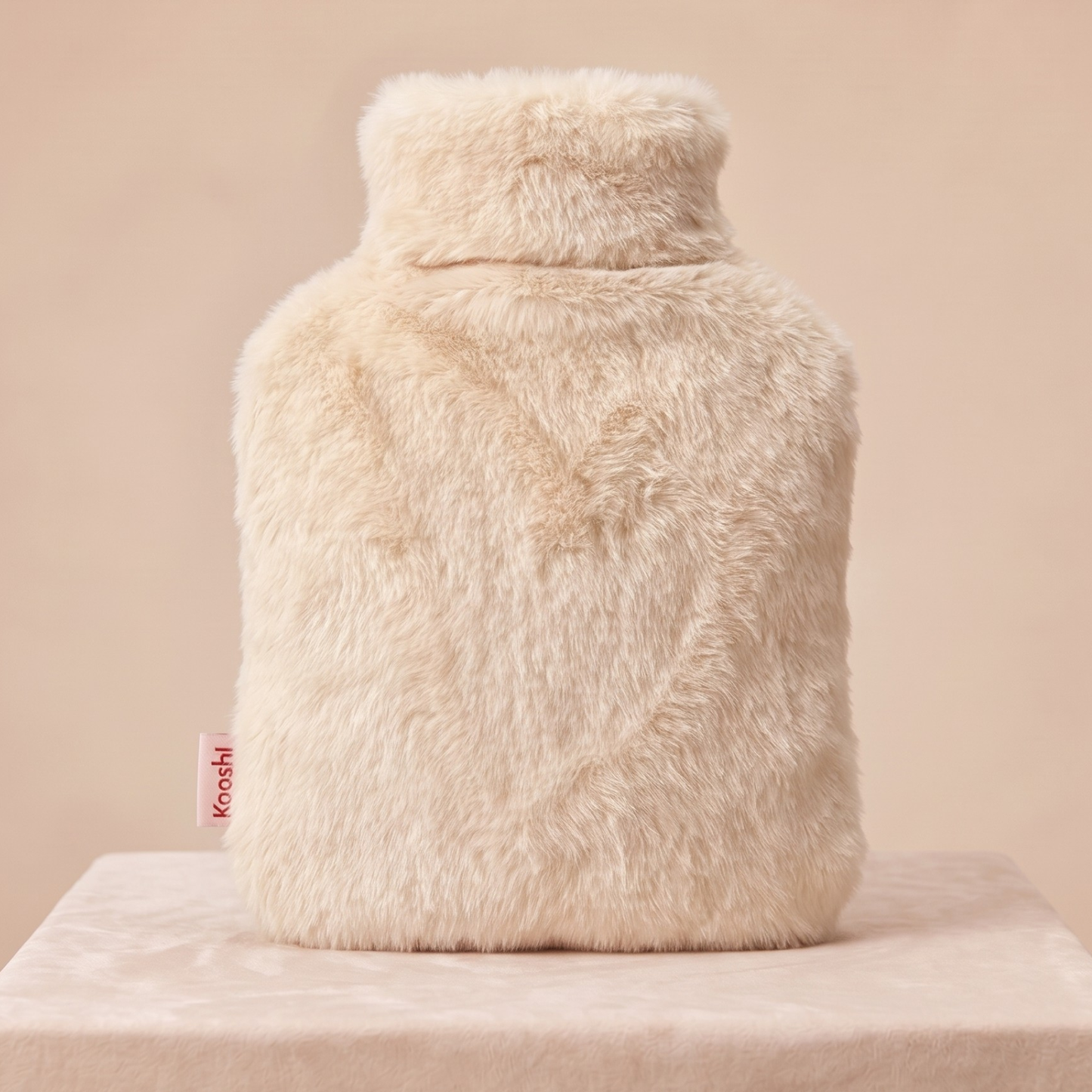 Kooshl Glow | Premium Wärmekissen | Kuschelfell Cremeweiß