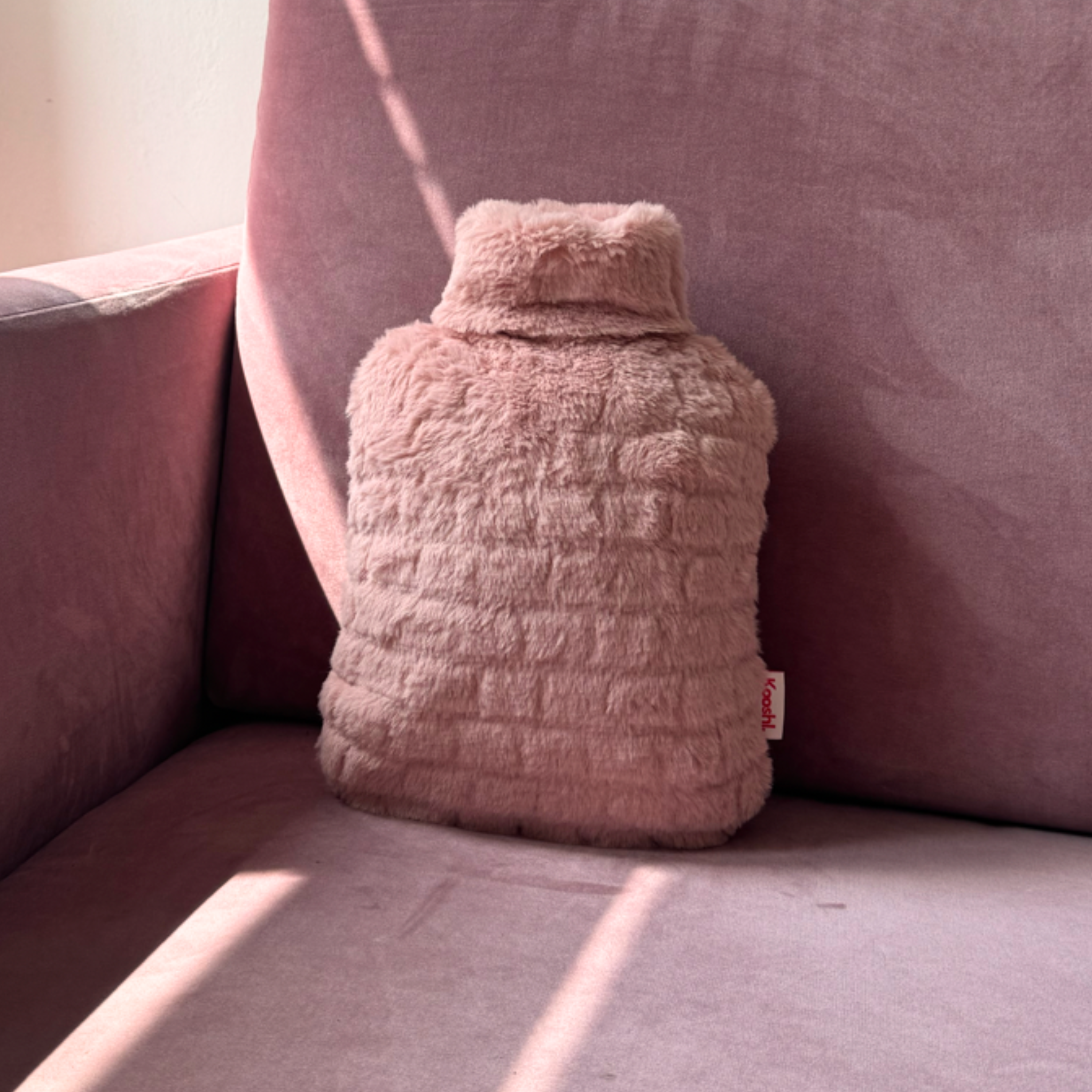 Kooshl Glow | Premium Wärmekissen | Kuschelfell Ziegelmuster