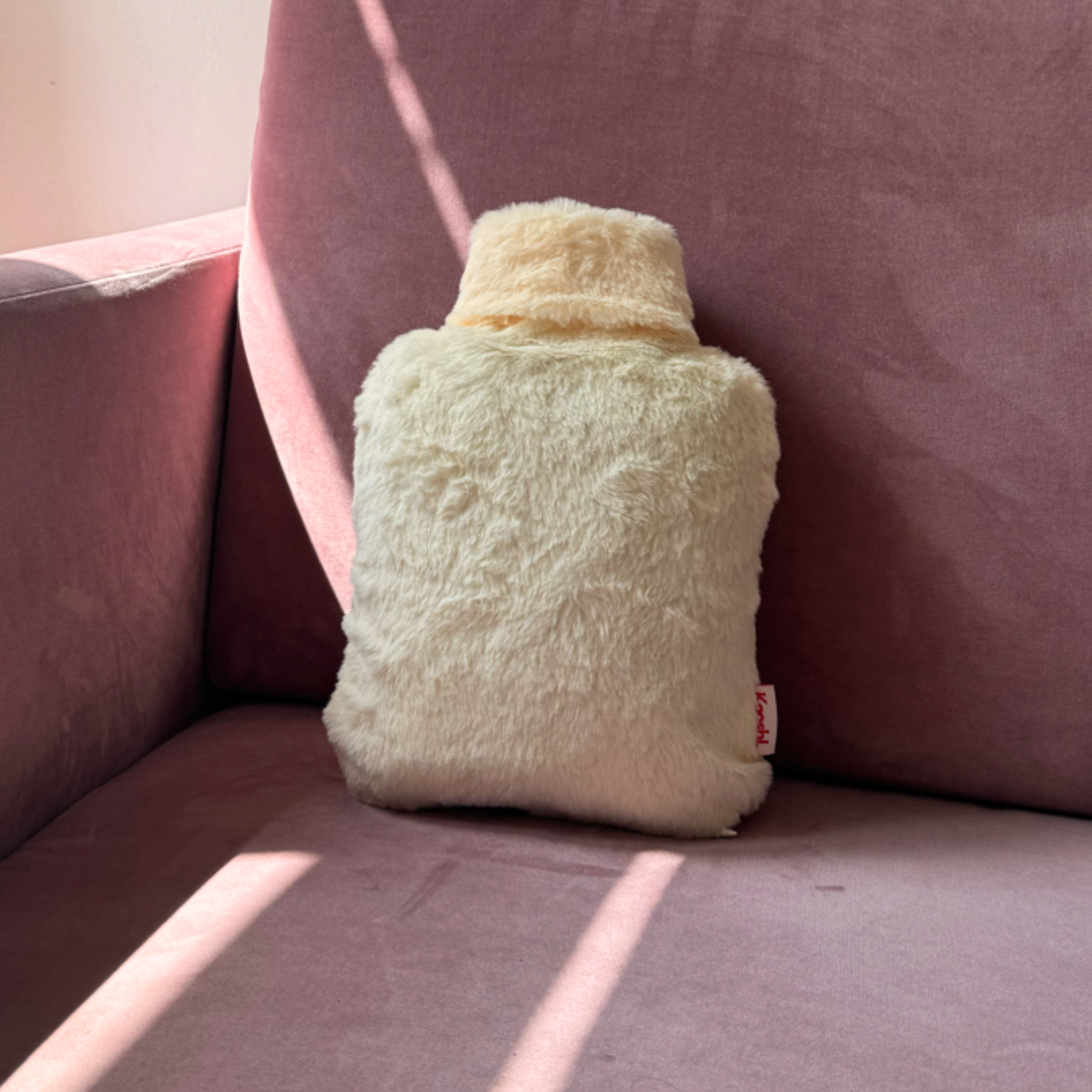 Kooshl Glow | Premium Wärmekissen | Kuschelfell Cremeweiß
