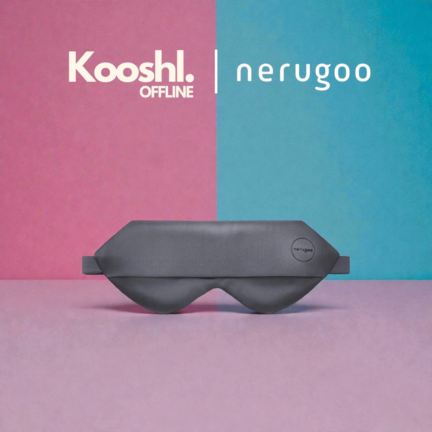 Kooshl Offline Mask | Beheizbare Seiden-Augenmaske | Powered by Nerugoo