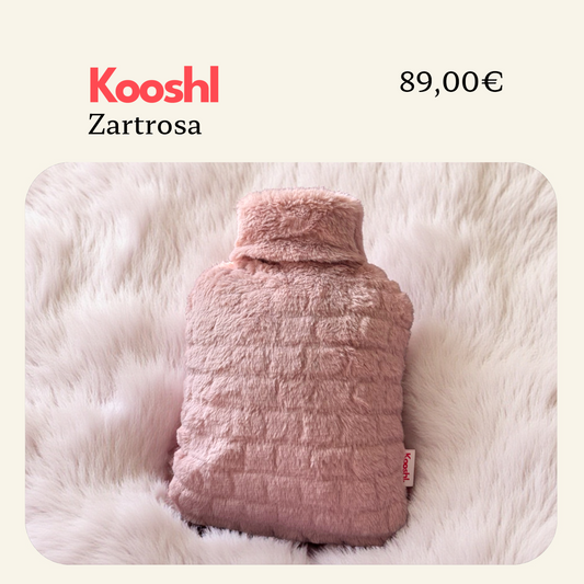 Kooshl Glow | Premium Heated Cushion | Embossed Faux Fur Rose