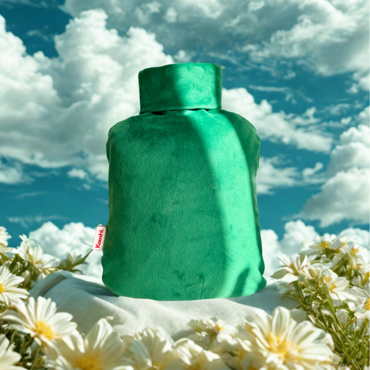 Kooshl Glow | Premium Heated Cushion | Comfort-Stretch Forrest Green