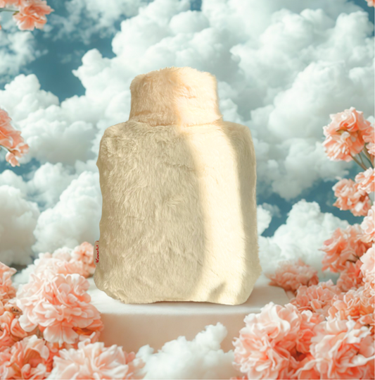 Kooshl Glow | Premium Heated Cushion | Faux Fur Cream
